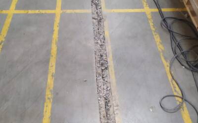 Naprawa dylatacji w hali magazynowej w Radomsku