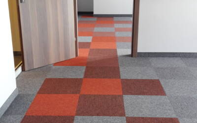 Wykładzina dywanowa – biuro hali produkcyjnej w Myszkowie