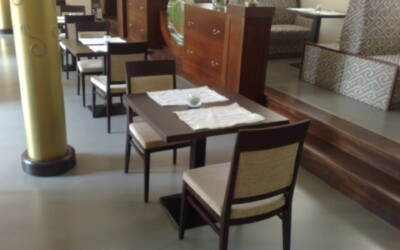 Posadzka mineralna, Kraków – realizacja w restauracji