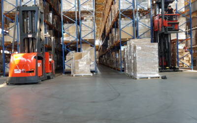 Posadzka mineralna – Częstochowa, hala wysokiego składowania