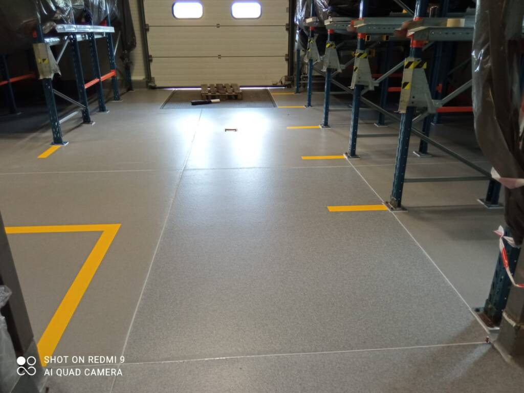 Posadzka żywiczna, Mokra – realizacja w zakładzie przemysłowym 6