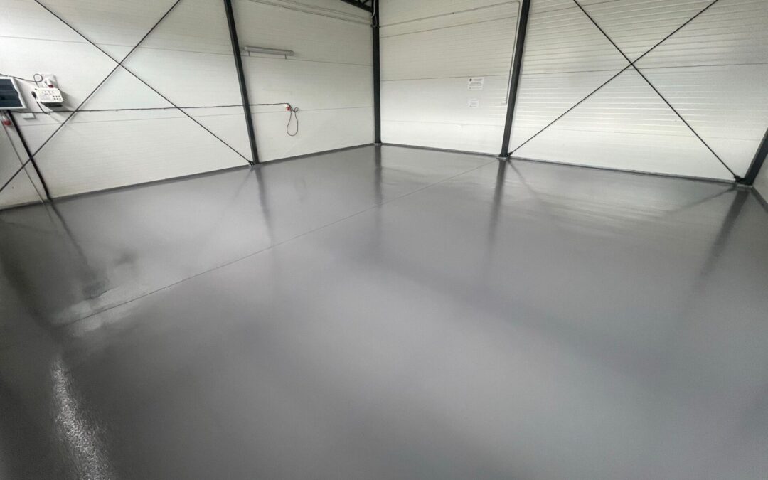 Posadzka żywiczna w obiekcie użyteczności publicznej koło Częstochowy