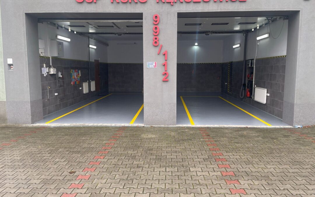 Posadzka żywiczna – Ochotnicza Straż Pożarna Rększowice