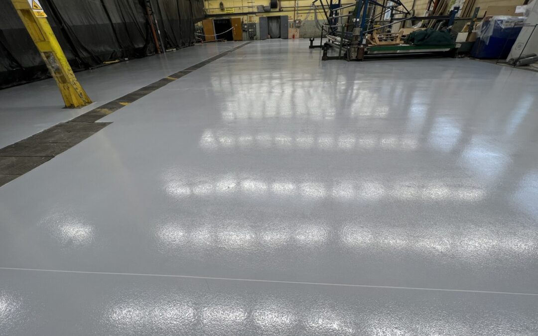 Posadzka żywiczna w zakładzie produkcyjnym w Częstochowie